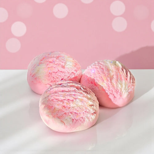 Trufa de Banho Efervescente de Manteiga de Cacau Orgânica e Leite de Coco
