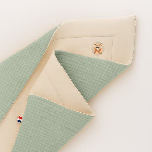 Organic Cotton Fleece Blanket - Green