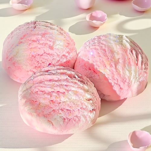 Trufa de Banho Efervescente de Manteiga de Cacau Orgânica e Leite de Coco