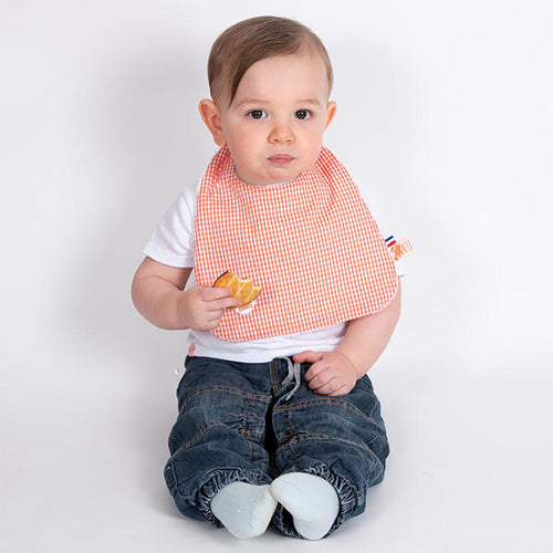 Bavoir en coton bio - Vichy