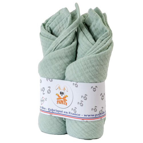 Langes en coton biologique - Vert